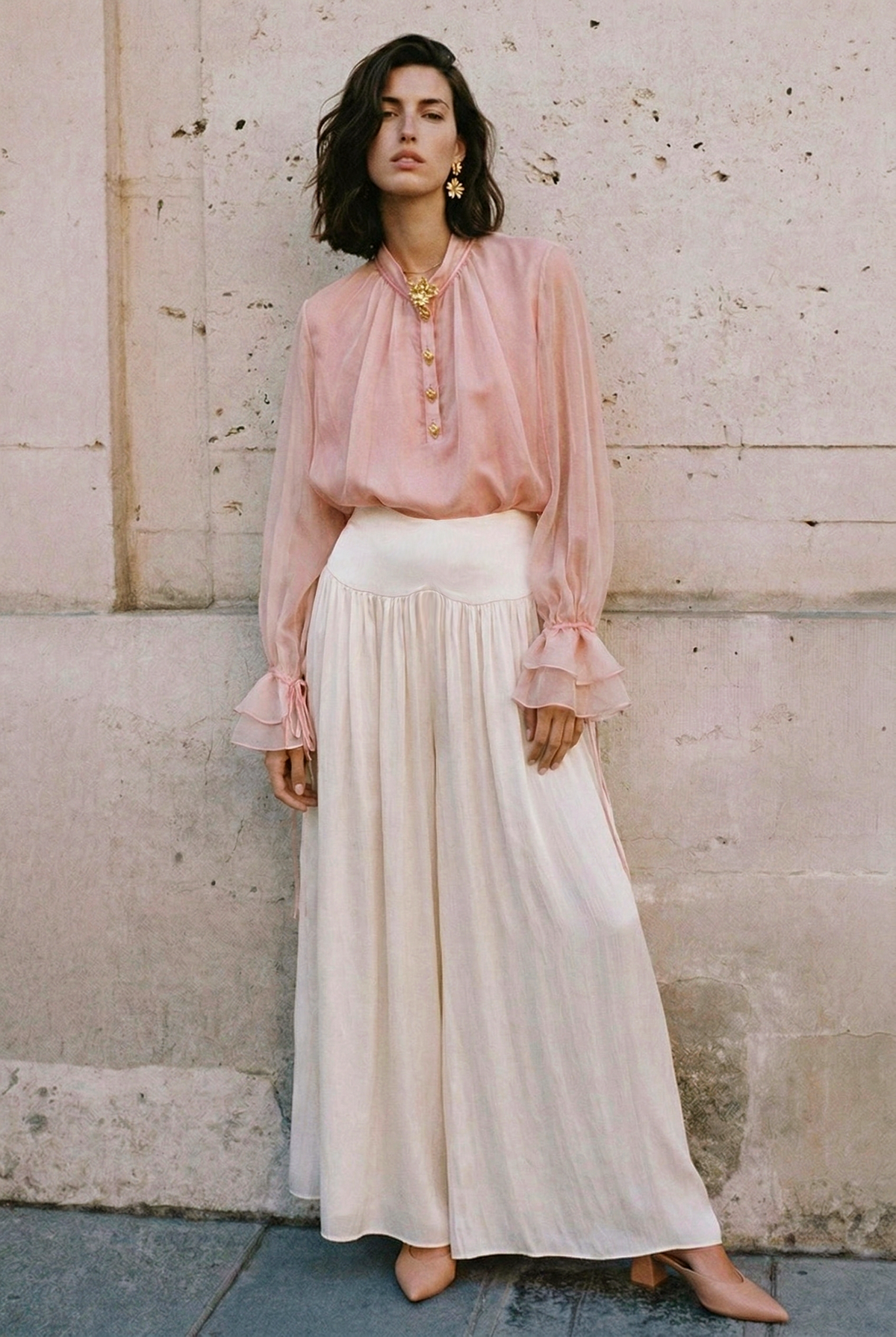 Rosa Vela Silk Organza Blouse Alternate View