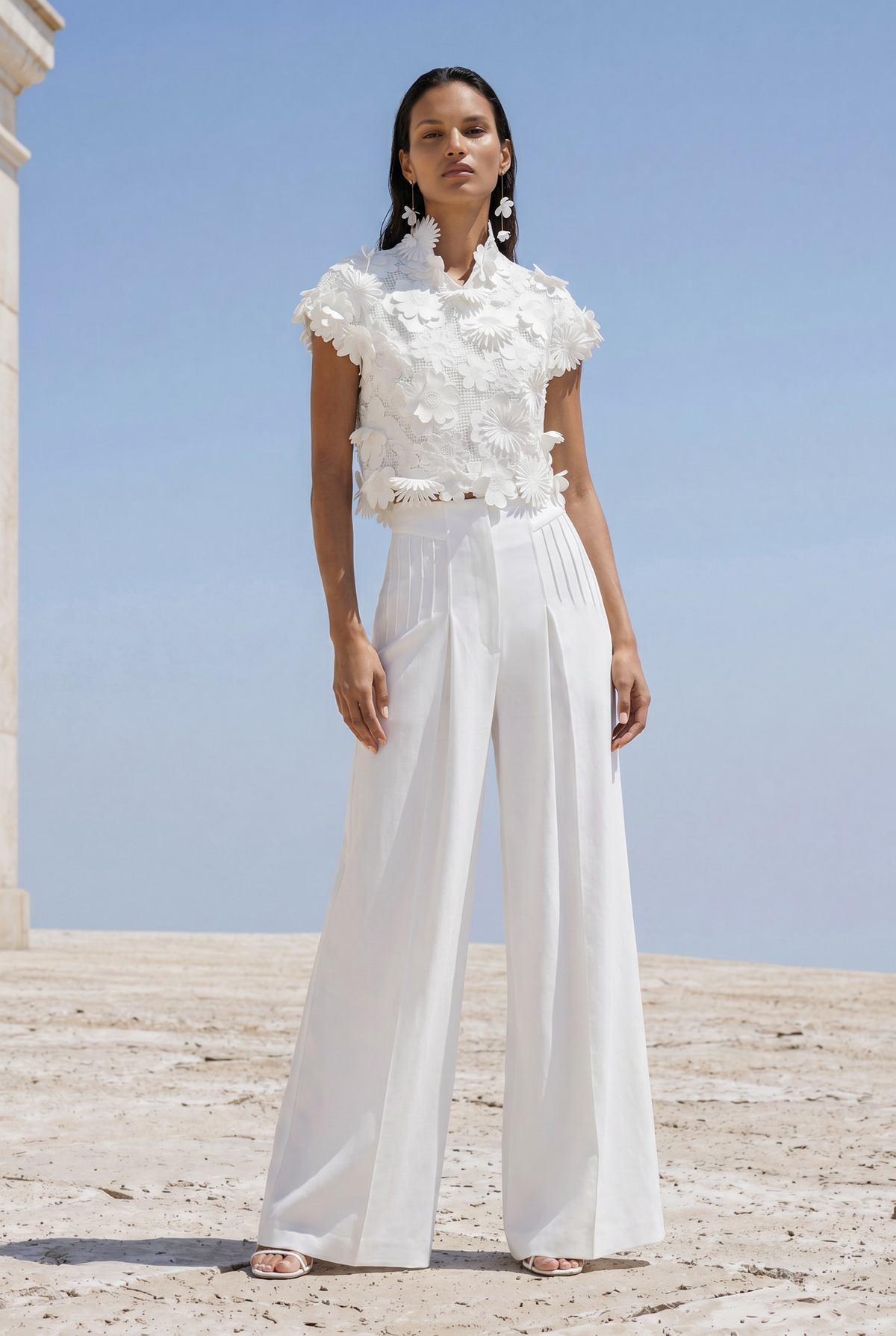 Serelune Marina Wide-Leg Trousers Alternate View